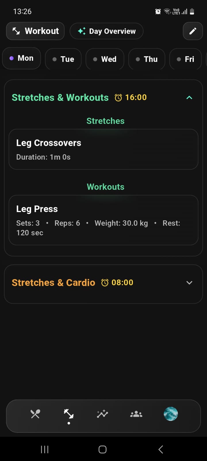 Plan workouts, execute sessions, and stay locked into progression.